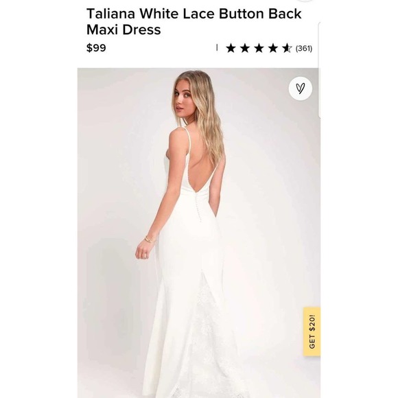 Lulus Dresses & Skirts - NWT! Lulu's White Taliana XL Wedding Dress